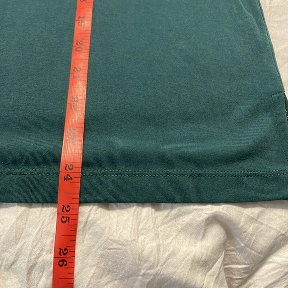 LOFT Outlet Teal Green 3/4 Sleeve Top with Ties Size M - Picture 9 of 10